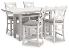 Robbinsdale Counter Height Dining Table and 4 Barstools