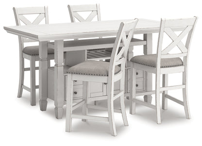 Robbinsdale Counter Height Dining Table and 4 Barstools