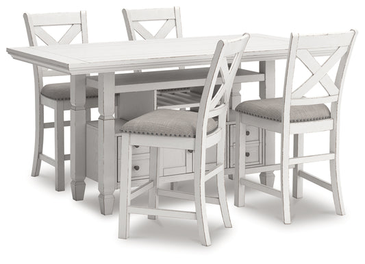 Robbinsdale Counter Height Dining Table and 4 Barstools