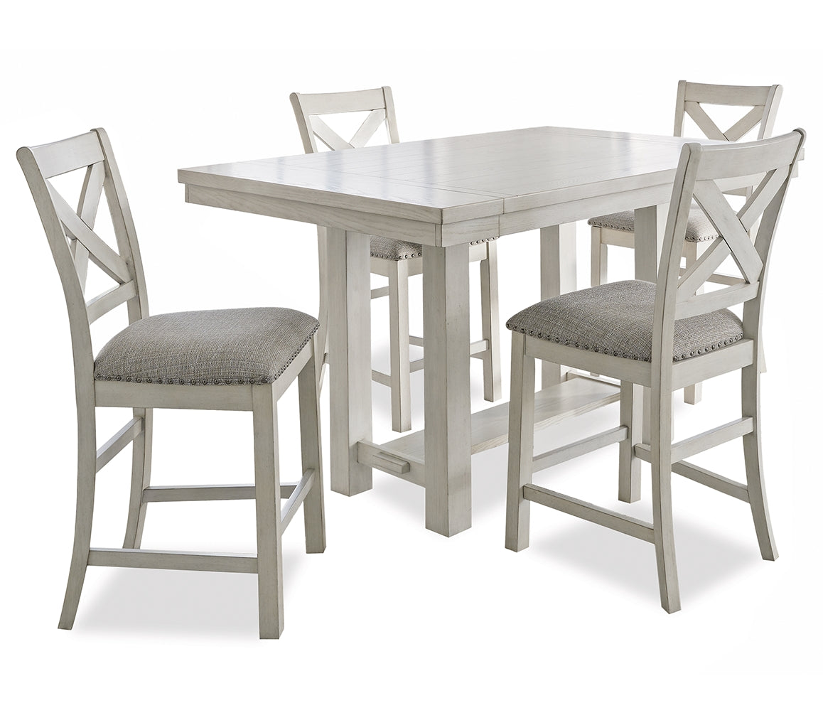 Robbinsdale Counter Height Dining Table and 4 Barstools