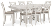 Robbinsdale Counter Height Dining Table and 8 Barstools