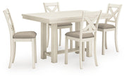 Robbinsdale Counter Height Dining Table and 4 Barstools