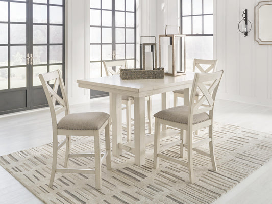 Robbinsdale Counter Height Dining Table and 4 Barstools