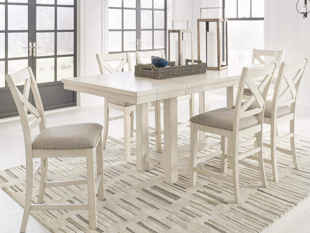 Robbinsdale Counter Height Dining Table and 6 Barstools