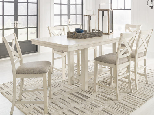 Robbinsdale Counter Height Dining Table and 6 Barstools
