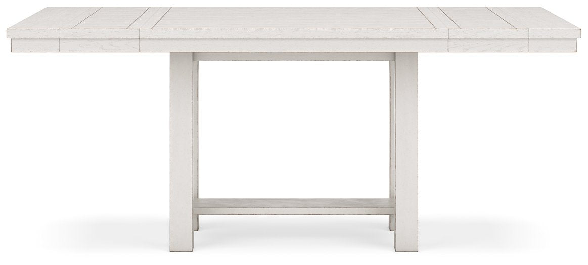 Mesa extensible de comedor Robbinsdale de altura de mostrador