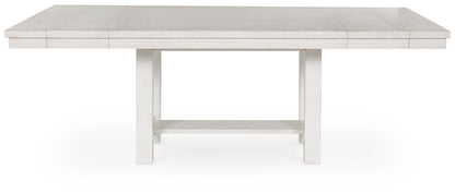 Robbinsdale Dining Table, 6 Chairs and Bench