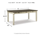 Bolanburg Dining Table and 4 Chairs