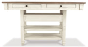 Bolanburg Counter Height Dining Table and 6 Barstools