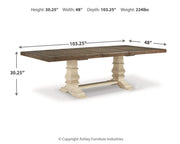 Bolanburg Dining Table and 4 Chairs