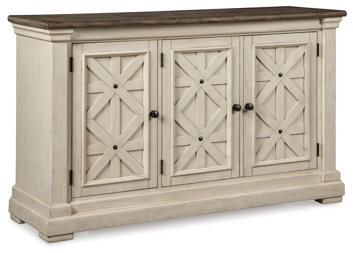 Bolanburg Counter Height Dining Table, 4 Barstools, Bench and Server