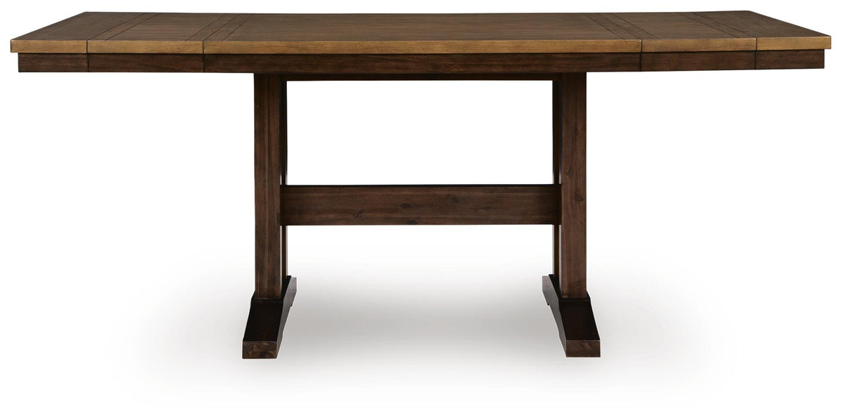 Rylandeen Counter Height Dining Table and 6 Barstools