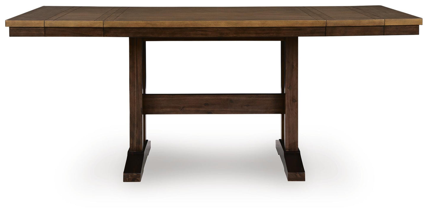 Rylandeen Counter Height Dining Table and 4 Barstools