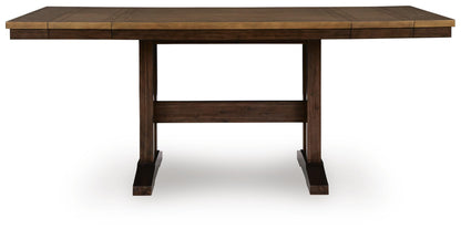 Rylandeen Counter Height Dining Table and 4 Barstools