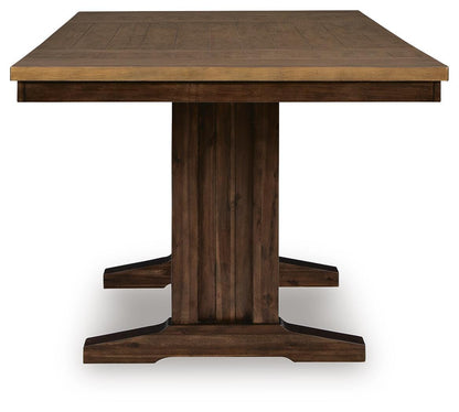 Rylandeen Counter Height Dining Table and 4 Barstools