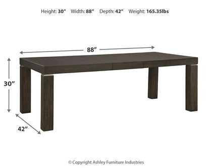 Mesa extensible de comedor Hyndell 