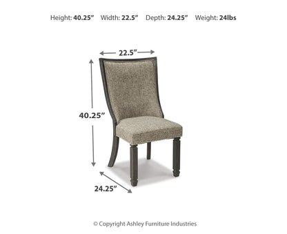Tyler Creek Dining UPH Side Chair (2/CN)