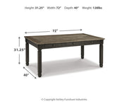 Tyler Creek Dining Table and 6 Chairs