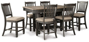 Tyler Creek Counter Height Dining Table and 6 Barstools