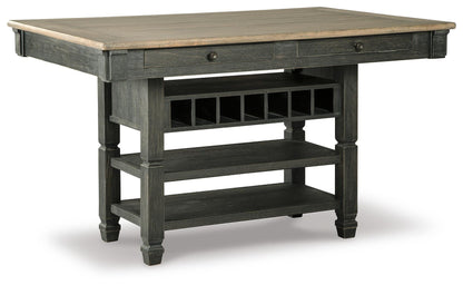Tyler Creek Counter Height Dining Table and 4 Barstools with Server