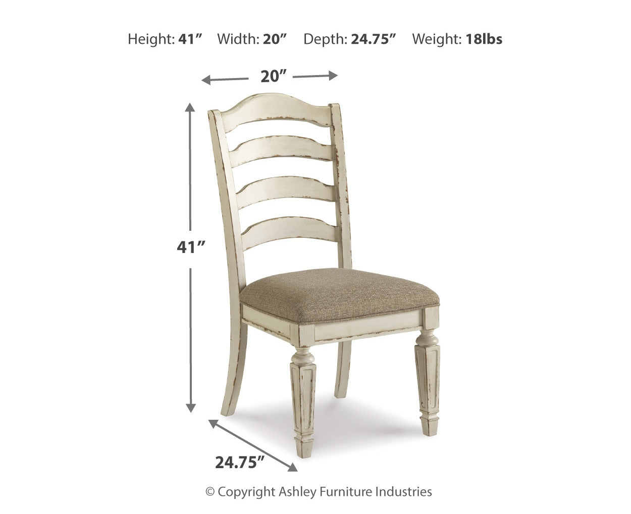 Realyn Dining UPH Side Chair (2/CN)