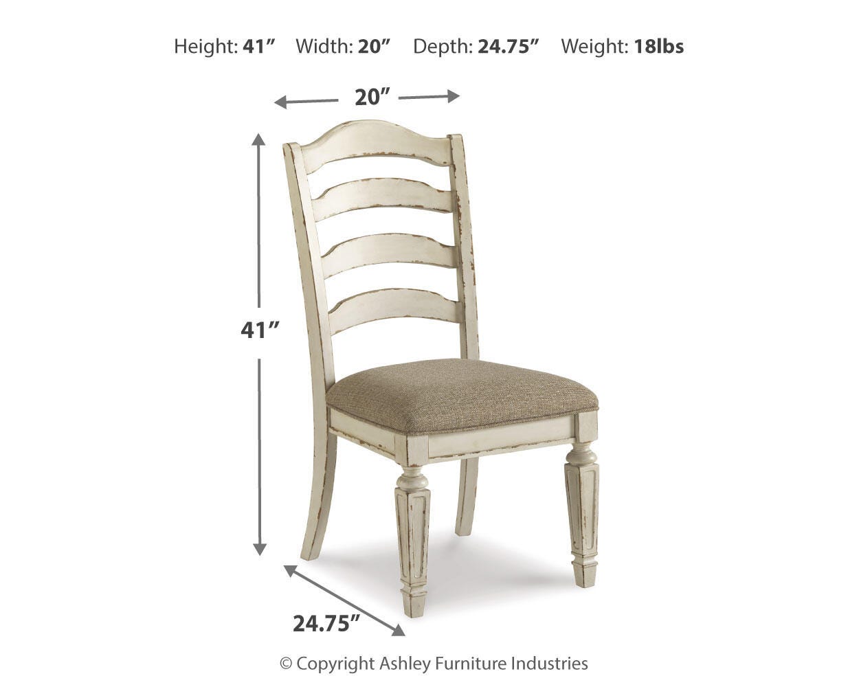 Realyn Dining Table and 6 Chairs