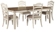 Realyn Dining Table and 4 Chairs