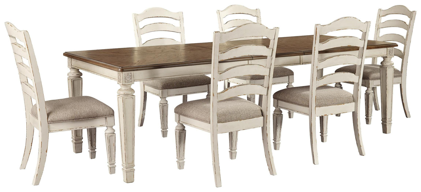 Realyn Dining Table and 6 Chairs