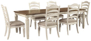 Realyn Dining Table and 6 Chairs
