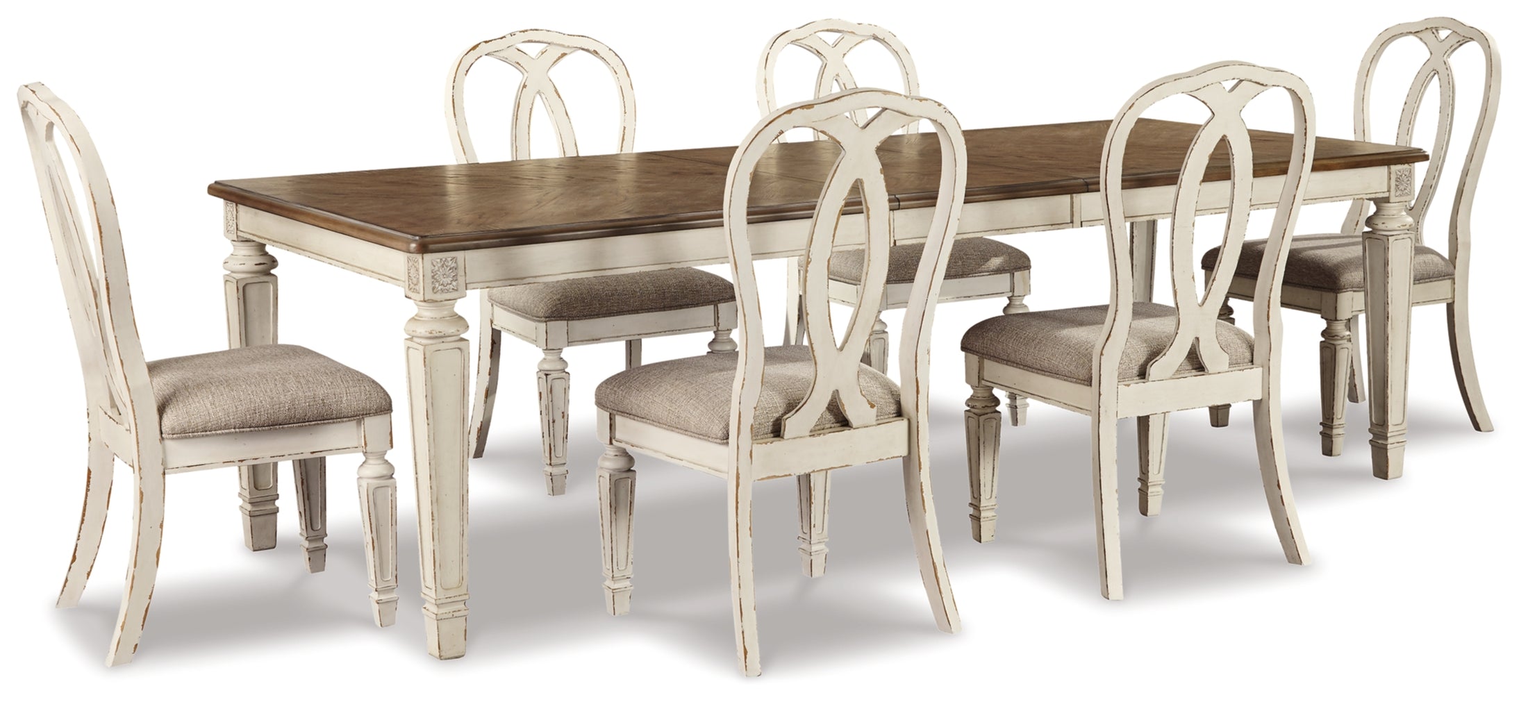 Realyn Dining Table and 6 Chairs