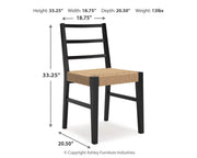 Isanti Dining Room Side Chair (2/CN)