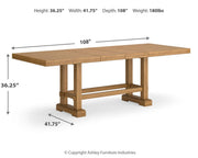 Havonplane Counter Height Dining Table and 6 Barstools