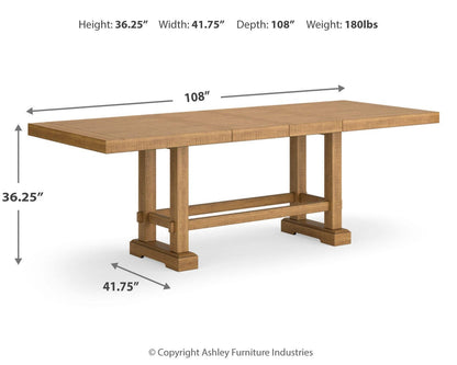 Havonplane Counter Height Dining Table and 6 Barstools