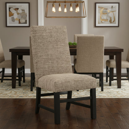 Fabric Tan Upholstery Dining Chair