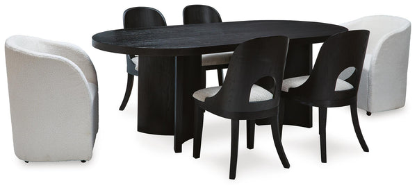 juego de comedor Rowanbeck 7PC
