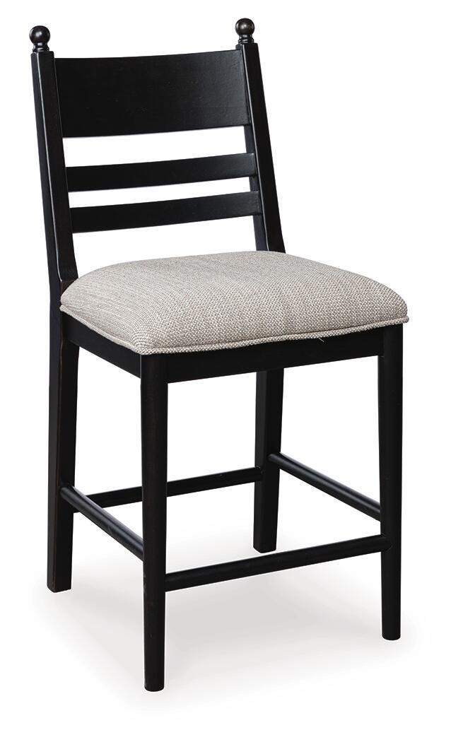 Greddinton Counter Height Dining Table and 6 Barstools