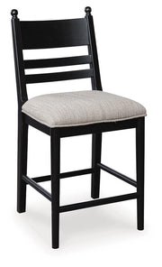Greddinton Counter Height Dining Table and 6 Barstools