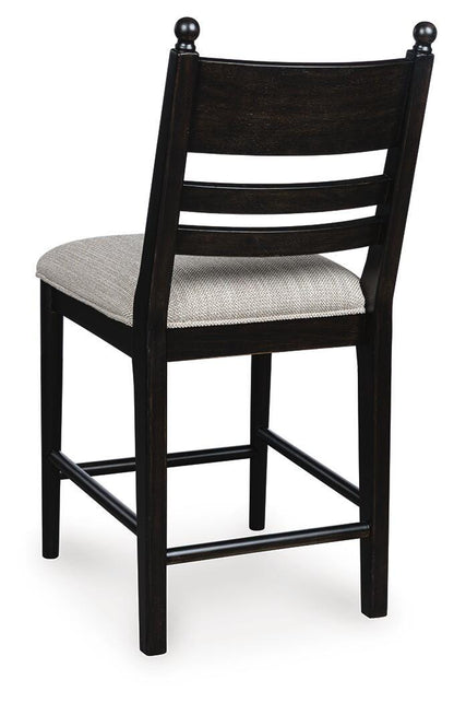 Greddinton Counter Height Dining Table and 6 Barstools
