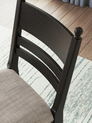 Greddinton Counter Height Dining Table and 4 Barstools