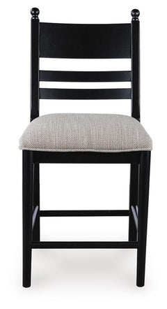 Greddinton Counter Height Dining Table and 6 Barstools