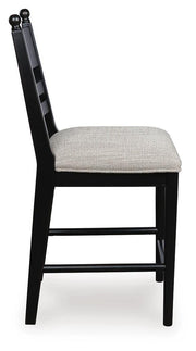 Greddinton Counter Height Dining Table and 6 Barstools