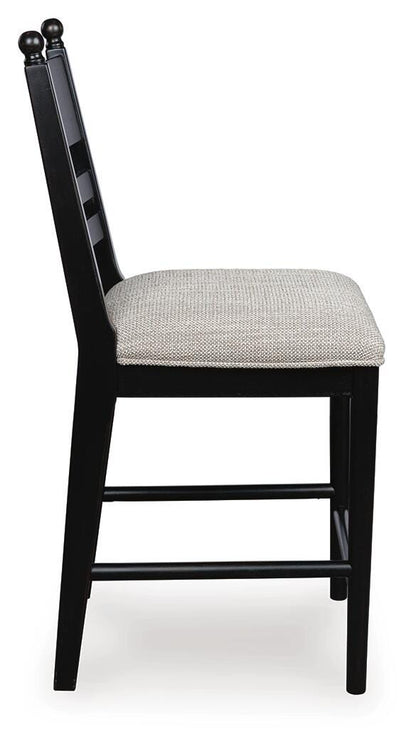 Greddinton Counter Height Dining Table and 6 Barstools