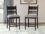 Greddinton Counter Height Dining Table and 6 Barstools