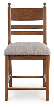 Greddinton Counter Height Dining Table and 6 Barstools