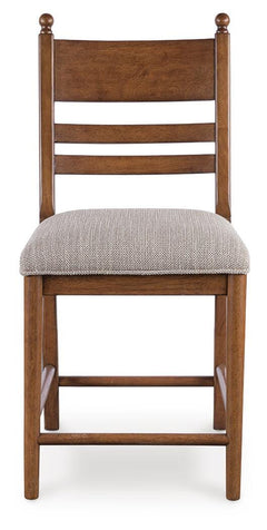 Greddinton Counter Height Dining Table and 6 Barstools