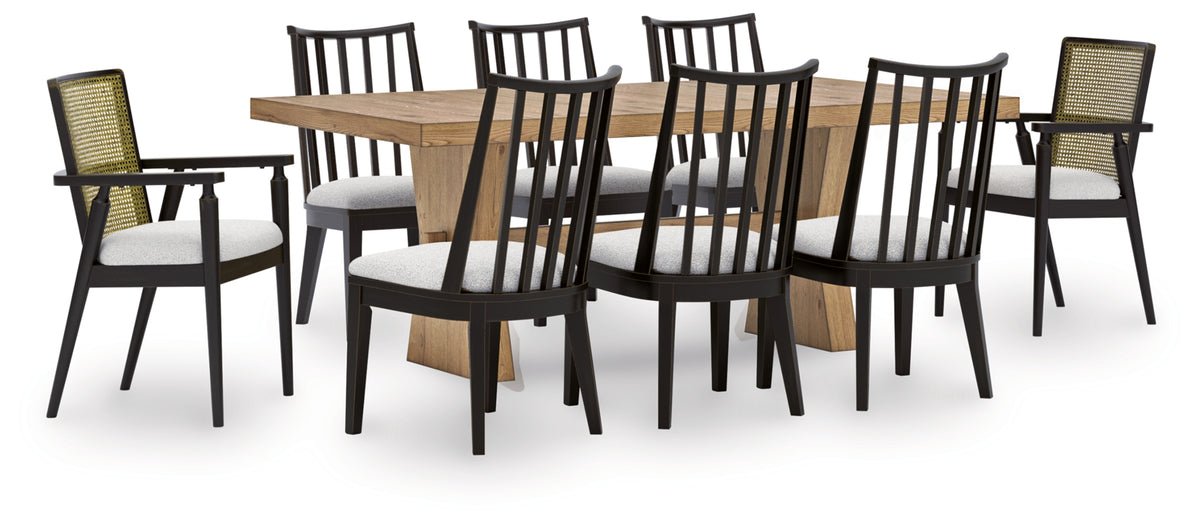 Galliden Dining Table and 8 Chairs
