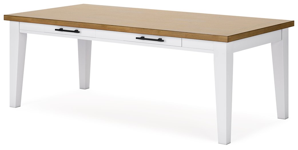 Ashbryn Dining Table with Functional Drawers