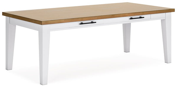 Ashbryn Dining Table with Functional Drawers