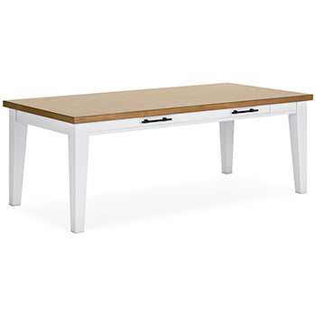 Ashbryn Dining Table with Functional Drawers