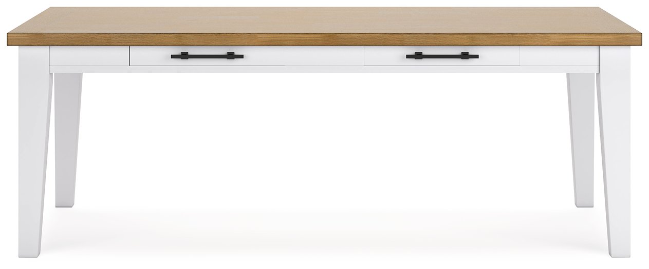 Ashbryn Dining Table with Functional Drawers